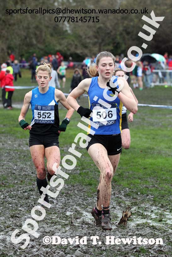 Women under-17s, British Athletics Liverpool Cross Challenge, Sefton Park, Liverpool. Photo: David T. Hewitson/Sports for All Pics